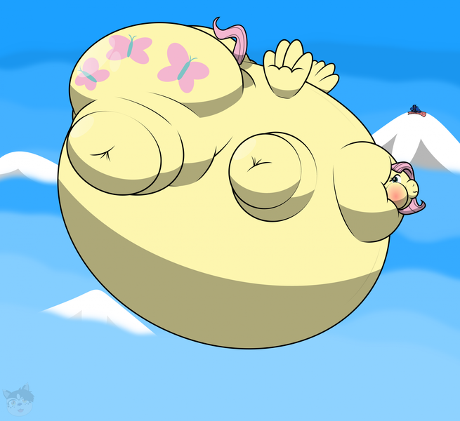 Size: 2005x1838 | Tagged: questionable, artist:mattyk2345, derpibooru import, fluttershy, princess luna, alicorn, pegasus, pony, belly, big belly, bingo wings, blanket, blimp, blushing, body inflation, butt, female, floating, flutterblimp, flutterbutt, huge belly, huge butt, image, impossibly large belly, impossibly large butt, inflated wings, inflation, large butt, mare, mountain, neck roll, png, puffy cheeks, solo focus, spherical inflation, thighs, thunder thighs, watermark, wavy mouth, wings