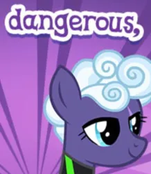 Size: 417x478 | Tagged: safe, derpibooru import, official, rolling thunder, pegasus, pony, clothes, cropped, dangerous, english, female, gameloft, image, mare, meme, mobile game, my little pony: magic princess, png, scar, solo, text, uniform, washouts uniform, wow! glimmer