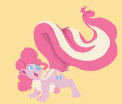 Size: 3500x2978 | Tagged: safe, derpibooru import, pinkie pie, pony, skunk, skunk pony, image, png, skunk stripe, skunkified, solo, species swap, stinky pie, tail