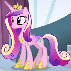 Size: 508x508 | Tagged: safe, derpibooru import, princess cadance, alicorn, pony, season 6, the crystalling, colored wings, crown, gradient wings, hoof shoes, image, jewelry, jpeg, peytral, regalia, solo, wings