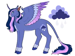 Size: 1280x960 | Tagged: safe, artist:s0ftserve, derpibooru import, oc, oc:stormdrop, oc:stormdrop midnight sparkle, alicorn, bat pony, bat pony alicorn, pony, bat wings, colored wings, female, horn, image, leonine tail, magical lesbian spawn, magical threesome spawn, mare, multicolored wings, offspring, parent:fluttershy, parent:rainbow dash, parent:twilight sparkle, parents:flutterdash, parents:flutterdashlight, parents:twidash, parents:twishy, png, simple background, solo, transparent background, wings