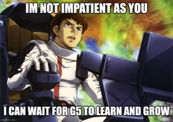 Size: 705x500 | Tagged: safe, derpibooru import, human, amuro ray, char's counterattack, g5, gundam, image, jpeg, meme