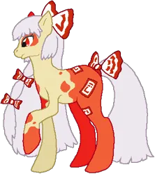 Size: 331x373 | Tagged: safe, artist:thecompleteanimorph, derpibooru import, ponified, pony, female, fujiwara no mokou, image, mare, png, touhou