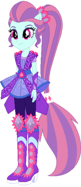 Size: 363x835 | Tagged: safe, derpibooru import, sunny flare, equestria girls, clothes swap, crystal guardian, image, jpeg, solo