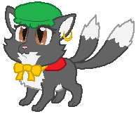 Size: 194x162 | Tagged: safe, artist:thecompleteanimorph, derpibooru import, cat, catified, chen (touhou), female, image, multiple tails, png, species swap, tail, touhou, two tails