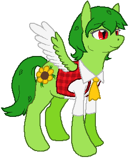 Size: 261x319 | Tagged: safe, artist:thecompleteanimorph, derpibooru import, ponified, original species, pegasus, plant pony, pony, female, image, kazami yuuka, mare, plant, png, touhou