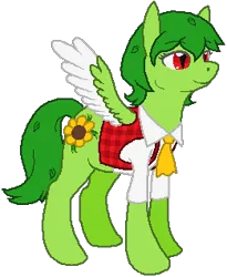 Size: 261x319 | Tagged: safe, artist:thecompleteanimorph, derpibooru import, ponified, original species, pegasus, plant pony, pony, female, image, kazami yuuka, mare, plant, png, touhou