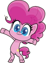 Size: 546x733 | Tagged: safe, artist:pascalmulokozi2, derpibooru import, edit, edited screencap, screencap, pinkie pie, earth pony, pony, my little pony: pony life, one click wonder, spoiler:pony life s01e17, background removed, bipedal, female, image, looking at you, mare, not a vector, png, simple background, solo, transparent background