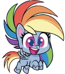 Size: 296x336 | Tagged: safe, artist:pascalmulokozi2, derpibooru import, edit, edited screencap, screencap, rainbow dash, pegasus, pony, my little pony: pony life, one click wonder, spoiler:pony life s01e17, background removed, female, flying, image, mare, not a vector, open mouth, png, simple background, transparent background