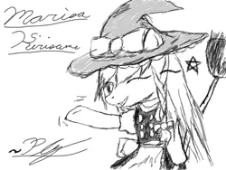 Size: 900x675 | Tagged: safe, artist:plythyxpony, derpibooru import, ponified, pony, female, hat, image, kirisame marisa, mare, png, touhou, witch, witch hat