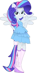 Size: 2100x4108 | Tagged: safe, artist:rarity3257, derpibooru import, oc, oc:stardust falken, ponified, unofficial characters only, alicorn, pony, equestria girls, base used, boots, clothes, equestria girls ponified, eyeshadow, fall formal, fall formal outfits, high heel boots, high heels, image, makeup, not rarity, png, shoes, simple background, solo, tattoo, transparent background