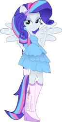 Size: 2100x4108 | Tagged: safe, artist:rarity3257, derpibooru import, oc, oc:stardust falken, ponified, unofficial characters only, alicorn, pony, equestria girls, base used, boots, clothes, equestria girls oc, equestria girls ponified, eyeshadow, fall formal, fall formal outfits, high heel boots, high heels, image, makeup, not rarity, png, shoes, simple background, solo, tattoo, transparent background