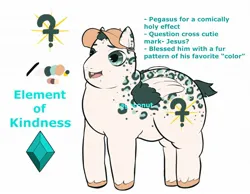 Size: 1885x1463 | Tagged: safe, artist:magoconut, derpibooru import, ponified, pegasus, pony, alternate elements of harmony, alternate universe, chonk, chubby, crossover, element of kindness, fat, gravity falls, hat, image, jpeg, leopard print, male, solo, soos, stallion