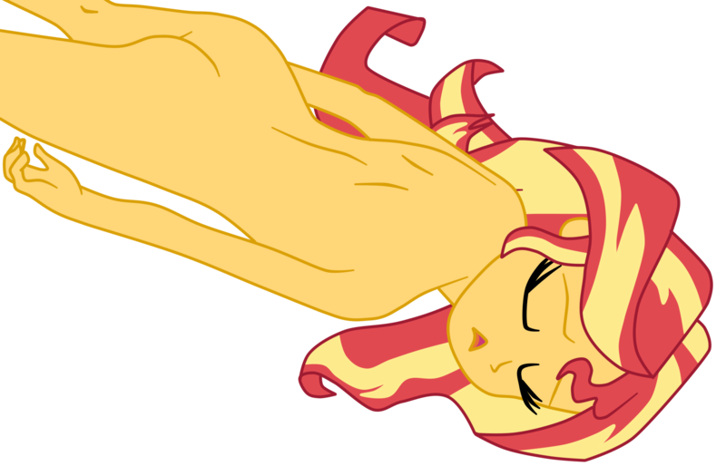Size: 1900x1221 | Tagged: suggestive, artist:gmaplay, derpibooru import, sunset shimmer, human, equestria girls, ass, bunset shimmer, butt, face down ass up, female, femsub, image, nudity, png, submissive, subset, unconscious