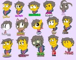Size: 3699x2923 | Tagged: safe, artist:haileykitty69, derpibooru import, ponified, human, kangaroo, pony, undead, zombie, adventure time, crossover, eddsworld, friday night funkin', happy tree friends, henry stickmin, image, mobian, my little pony, plants vs zombies, png, seymour skinner, sonic the hedgehog (series), species swap, the fairly oddparents, the loud house, the owl house, the powerpuff girls, the simpsons, total drama