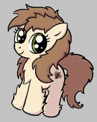Size: 240x301 | Tagged: safe, artist:somethingatall, ponerpics import, oc, oc:yelovaya lapka, unofficial characters only, earth pony, pony, taiga pony, female, filly, gray background, image, lowres, png, simple background, solo