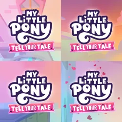 Size: 1920x1920 | Tagged: safe, derpibooru import, edit, edited screencap, editor:itsmgh1203, screencap, my little pony: tell your tale, spoiler:g5, spoiler:my little pony: tell your tale, spoiler:tyts01e41, spoiler:tyts01e42, spoiler:tyts01e43, spoiler:tyts01e44, a day in the life, bridlewood spog, firework-ing together, g5, image, jpeg, my little pony logo, no pony, secret ad-mare-er