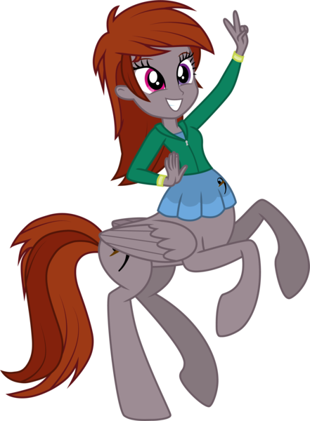 Size: 1916x2609 | Tagged: safe, artist:eclipsethings, derpibooru import, oc, oc:funny jo, unofficial characters only, centaur, taur, equestria girls, bracelet, centaur oc, clothes, dress, heterochromia, image, jacket, jewelry, png, smiling, wings