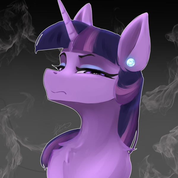 Size: 2480x2480 | Tagged: safe, artist:zpdea, derpibooru import, twilight sparkle, pony, unicorn, image, png, solo, unicorn twilight