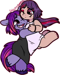 Size: 1316x1648 | Tagged: safe, artist:sexygoatgod, derpibooru import, oc, oc:twinkle night, unofficial characters only, anthro, human, pony, adoptable, chibi, fangs, female, humanized, humanized oc, image, png, simple background, transparent background
