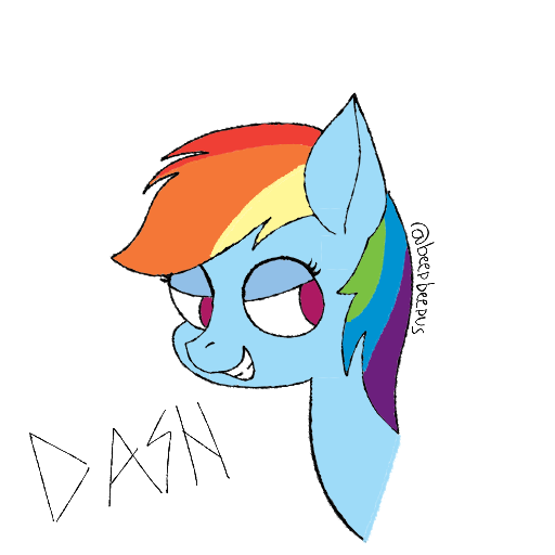 Size: 512x512 | Tagged: safe, artist:beepbeep, derpibooru import, rainbow dash, pegasus, pony, bust, female, image, mare, png, simple background, solo, white background, wings