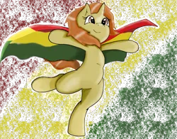 Size: 1350x1060 | Tagged: safe, artist:applejack1998, derpibooru import, oc, ponified, pony, unicorn, bolivia, flag, image, nation ponies, png, solo