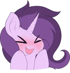 Size: 3025x3146 | Tagged: safe, artist:czu, derpibooru import, oc, oc:czupone, unofficial characters only, pony, unicorn, bust, image, open mouth, open smile, png, simple background, smiling, solo, transparent background, uwu