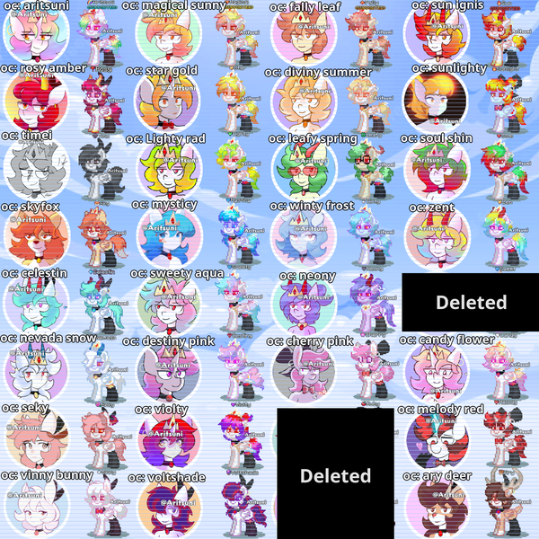 Size: 1920x1920 | Tagged: safe, artist:aritsuni, derpibooru import, oc, oc:aritsuni, oc:ary deer, oc:candy flower, oc:celestin, oc:cherry pink, oc:destiny pink, oc:fally leaf, oc:leafy spring, oc:lighty rad, oc:magical sunny, oc:melody red, oc:mysticy, oc:neony, oc:nevada snow, oc:rosy amber, oc:seky, oc:skyfox, oc:soul shin, oc:star gold, oc:sun ignis, oc:sunlighty, oc:sweety aqua, oc:timei, oc:vinny bunny, oc:violty, oc:voltshade, oc:winty frost, oc:zent, alicorn, anthro, deer, fox, pegasus, pony, rabbit, unicorn, pony town, animal, digital art, image, pixel art, png