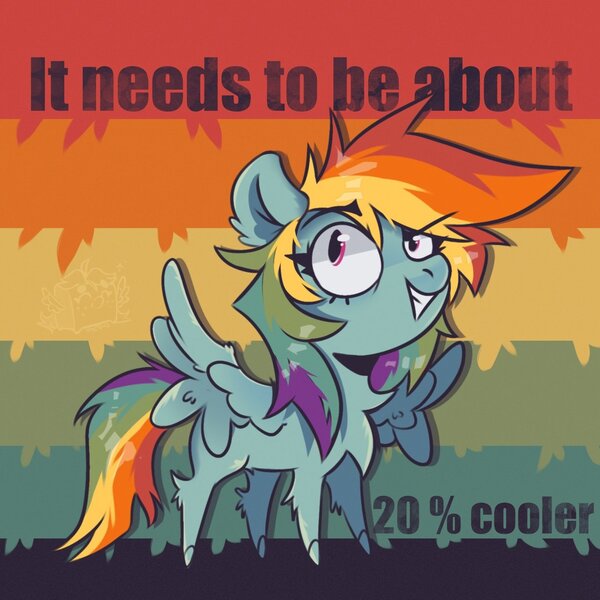 Size: 1280x1280 | Tagged: safe, artist:tasiashoe, derpibooru import, rainbow dash, pegasus, pony, 20% cooler, chibi, fluffy, grin, image, jpeg, looking at you, smiling, solo, spread wings, wings