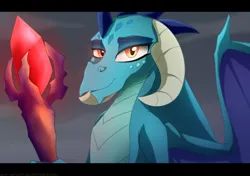 Size: 1024x719 | Tagged: safe, artist:mercurycraft7, derpibooru import, princess ember, dragon, image, png