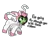 Size: 1209x905 | Tagged: safe, artist:neuro, oc, oc:anonfilly, unofficial characters only, pony, sylveon, /mlp/, angry, clothes, costume, cute, female, filly, image, kigurumi, png, pokémon, simple background, solo, talking, transparent background