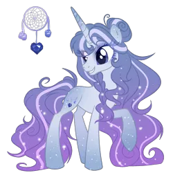 Size: 2185x2185 | Tagged: safe, artist:existencecosmos188, derpibooru import, oc, unofficial characters only, pony, unicorn, ethereal mane, eyelashes, female, grin, horn, image, looking back, offspring, parent:princess cadance, parent:shining armor, parents:shiningcadance, png, raised hoof, simple background, slim, smiling, solo, starry mane, thin, transparent background, unicorn oc