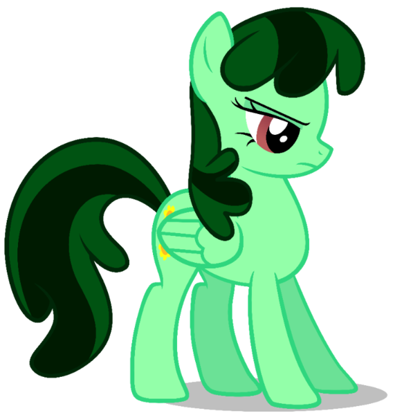 Size: 699x739 | Tagged: safe, artist:drewdini, derpibooru import, oc, oc:miss blossomforth, pegasus, pony, fanfic:rainbow factory, rainbow dash presents, captain hook the biker gorilla, fanfic art, female, flower, frown, image, mare, not cheerilee, png, shadow, simple background, transparent background, unamused, wings