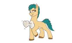 Size: 1334x800 | Tagged: safe, derpibooru import, hitch trailblazer, earth pony, pony, cardiophile, cardiophilia, fetish, g5, heart, heartbeat, image, male, png, simple background, solo, stallion, transparent background