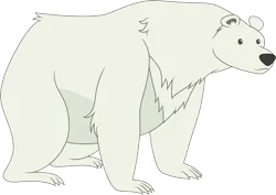 Size: 4234x3000 | Tagged: safe, artist:cloudyglow, derpibooru import, unnamed character, bear, polar bear, best gift ever, image, no pony, png, simple background, solo, transparent background, vector