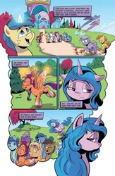 Size: 1080x1660 | Tagged: safe, artist:andypriceart, derpibooru import, idw, hitch trailblazer, izzy moonbow, pipp petals, sunny starscout, unnamed character, unnamed pony, zipp storm, alicorn, earth pony, pegasus, pony, unicorn, spoiler:comic, spoiler:g5comic, comic, earth pony magic, g5, image, izzy moodbow, jpeg, magic, sad, shipping fuel