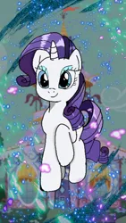 Size: 720x1281 | Tagged: safe, color edit, derpibooru import, edit, rarity, pony, unicorn, my little pony: the manga, carousel boutique, colored, image, png, solo, wallpaper