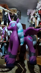 Size: 2574x4576 | Tagged: safe, artist:arniemkii, derpibooru import, alicorn, inflatable pony, pegasus, pony, unicorn, g5, my little pony: a new generation, spoiler:g5, bootleg, female, hongyi, image, inflatable, inflatable toy, jpeg, mare, opaline arcana, solo