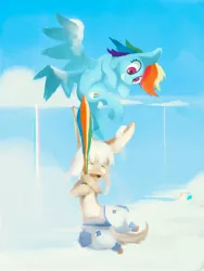 Size: 3000x4000 | Tagged: safe, artist:frisccy, derpibooru import, rainbow dash, pegasus, crossover, image, jpeg, made in abyss, nanachi