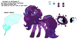Size: 3600x1800 | Tagged: safe, derpibooru import, butterfly, dragon, hybrid, insect, unicorn, wolf, blue, cyan, image, pink, png, purple, snow, snowflake, white