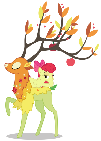 Size: 4145x5771 | Tagged: safe, artist:dragonchaser123, artist:sollace, derpibooru import, edit, vector edit, apple bloom, the great seedling, dryad, earth pony, elk, pony, going to seed, growing up is hard to do, :o, absurd resolution, adorabloom, adorasexy, adult, beautiful, beautisexy, bedroom eyes, belly, bow, branches for antlers, creature, cropped, cute, cutie mark, draw me like one of your french girls, duo, duo male and female, eyes closed, female, high res, image, implied kissing, implied sex, lidded eyes, looking at you, lying down, male, mare, older, older apple bloom, open mouth, png, raised hoof, seductive, seductive look, seductive pose, seedbloom, sexy, shipping, show accurate, side, simple background, smiling, straight, stupid sexy apple bloom, sultry pose, transparent background, vector