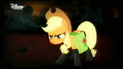 Size: 640x360 | Tagged: safe, derpibooru import, screencap, applejack, chimera sisters, chimera, earth pony, pony, somepony to watch over me, animated, ear piercing, earring, eating, fire swamp, german, image, jewelry, majestic as fuck, miraculous ladybug, multiple heads, piercing, ricotta, sleeping, smiling, stuck, three heads, throwing, voice actor joke, webm