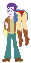Size: 2489x5058 | Tagged: suggestive, artist:gmaplay, derpibooru import, screencap, applejack, dirk thistleweed, equestria girls, applebutt, appledirk, ass, boots, butt, carrying, clothes, cowboy boots, face down ass up, female, image, male, over the shoulder, png, shipping, shoes, sleeping, straight, unconscious