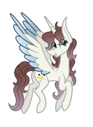 Size: 1499x2049 | Tagged: safe, artist:darbypop1, derpibooru import, oc, oc:darby, ponified, alicorn, pony, colored wings, fusion, image, nathan chen, png, simple background, solo, transparent background, two toned wings, wings