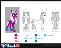 Size: 677x540 | Tagged: safe, derpibooru import, alicorn, pony, spoiler:g5, concept art, design, g5, image, jpeg, my little pony logo, opaline arcana