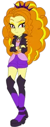 Size: 1672x4168 | Tagged: safe, artist:gmaplay, derpibooru import, adagio dazzle, equestria girls, boots, clothes, image, music festival outfit, png, shoes, simple background, solo, transparent background