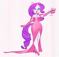Size: 1784x1744 | Tagged: safe, artist:shugrcube, derpibooru import, rarity, anthro, plantigrade anthro, pony, unicorn, abstract background, alcohol, bracelet, breasts, busty rarity, clothes, curvy, dress, evening gloves, female, glass, gloves, high heels, hourglass figure, image, jewelry, jpeg, long gloves, mare, necklace, open mouth, open smile, shoes, smiling, solo, wide hips, wine, wine glass