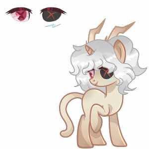 Size: 300x300 | Tagged: safe, artist:discord混沌之主, derpibooru import, oc, oc:glowing fire, unofficial characters only, pony, female, horn, image, jpeg, mare, red eyes, simple background