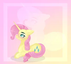 Size: 1600x1439 | Tagged: safe, artist:existencecosmos188, derpibooru import, fluttershy, rarity, pony, unicorn, female, fusion, image, jpeg, lying down, mare, prone, zoom layer