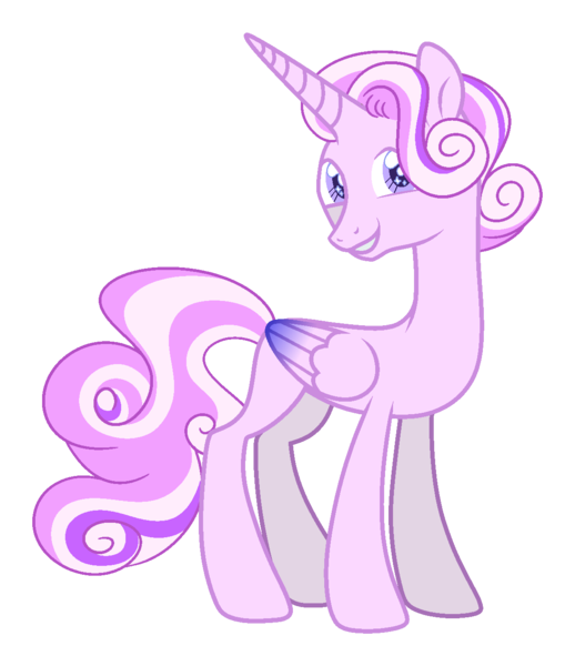 Size: 1172x1357 | Tagged: safe, artist:lanternik, derpibooru import, princess cadance, alicorn, pony, base used, grin, image, png, redesign, simple background, smiling, solo, transparent background